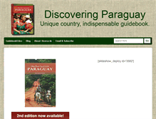 Tablet Screenshot of discoveringparaguay.com